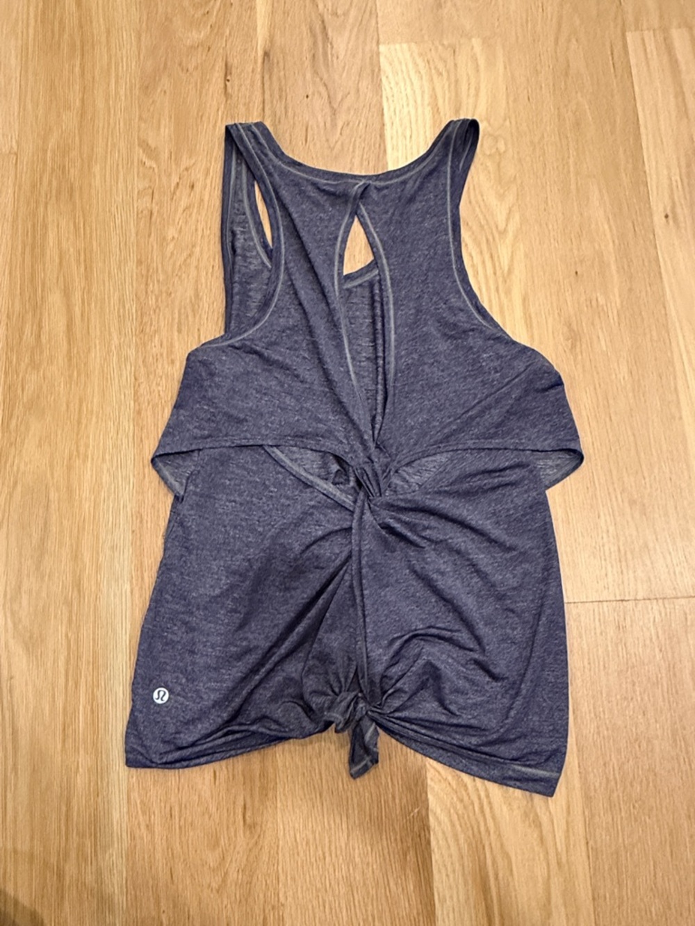 lululemon athletica Knot-Front Racerback Tank Top - Heather Charcoal